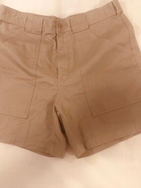 Cabela's Outdoor Cargo Khaki Hiking Utility Mens Shorts Adjustable Waist Sz 34